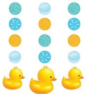 🐥 quirky and colorful 36" creative converting rubber duck bubble bath hanging cutouts – multipurpose fun! logo