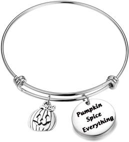 img 4 attached to Pumpkin Spice Everything Fall Jewelry Bracelet - Autumn Gift for Hostess and Wife