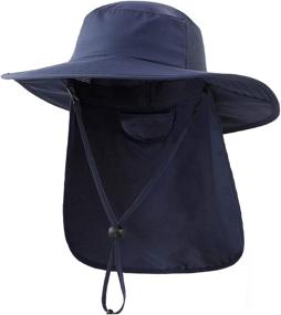 img 4 attached to Connectyle Kids Flap Sun Hat: UPF 50+ Wide Brim Beach & Fishing Hiking Hat