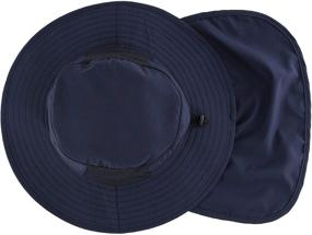 img 2 attached to Connectyle Kids Flap Sun Hat: UPF 50+ Wide Brim Beach & Fishing Hiking Hat