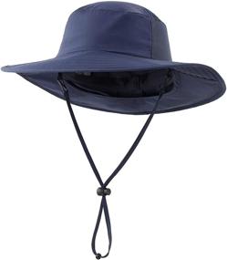 img 3 attached to Connectyle детская солнечная панама: UPF 50+ широкий поля Beach & Fishing Hiking Hat