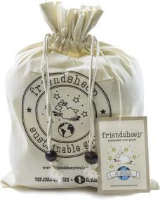 img 2 attached to 🧺 Wool Dryer Balls 4-Pack XL by Friendsheep: Organic Premium Reusable Cruelty-Free Handmade Fair Trade - No Lint Fabric Softener (White)