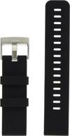 traverse silicone strap in black by suunto logo