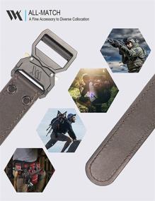 img 1 attached to WOLFANT Leather Tactical Hiking Release