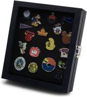 📌 hobbymaster compact display case for collectible pins: disney, hard rock, olympic, political campaign & more - holds 20-50 pins logo