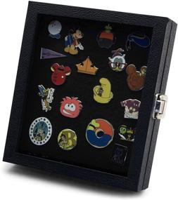 img 4 attached to 📌 Hobbymaster Compact Display Case for Collectible Pins: Disney, Hard Rock, Olympic, Political Campaign & More - Holds 20-50 Pins