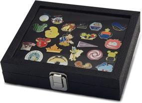 img 2 attached to 📌 Hobbymaster Compact Display Case for Collectible Pins: Disney, Hard Rock, Olympic, Political Campaign & More - Holds 20-50 Pins