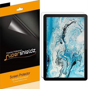 img 2 attached to 📱 3-Pack Supershieldz Anti-Glare Anti-Fingerprint Matte Screen Protector for Lenovo Chromebook Duet 10.1 inch - Designed for Enhanced Protection