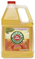 🌿 murphy oil soap concentrate - 1 gallon bottle - natural wood floor & paneling cleaner - ideal for cabinets, tables, chairs, laminated surfaces, no-wax floors & more - leaves no residue - dilute 1/4 cup per gallon of water - sold as single unit logo