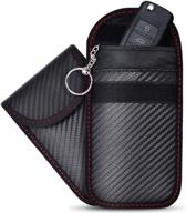 🔒 ultimate protection for keyless car keys: 2 pack faraday key fob protector and rfid blocking pouch logo