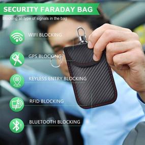 img 3 attached to 🔒 Ultimate Protection for Keyless Car Keys: 2 Pack Faraday Key Fob Protector and RFID Blocking Pouch