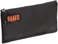 klein tools 5139b zipper bag - cordura nylon tool pouch with heavy-duty zipper close - 12-1/2-inch, black logo