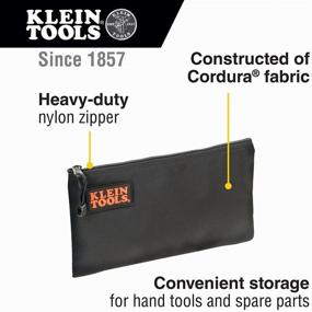 img 3 attached to Klein Tools 5139B Zipper Bag - Cordura Nylon Tool Pouch with Heavy-Duty Zipper Close - 12-1/2-Inch, Black