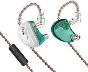 img 4 attached to 🎧 KZ-AS12 12BA HiFi Stereo Noise Isolating IEM Earphones/Earbuds/Headphones with Detachable Cable - Cyan, Wired Sports 0.75mm 2PIN (with MIC)