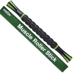 img 4 attached to Idson Muscle Roller Stick for Athletes- Body Massage Sticks Tools-Muscle Roller Massager for Relief of Muscle Soreness, Cramping, and Tightness- Aiding in the Recovery of Legs and Back- Black and Green