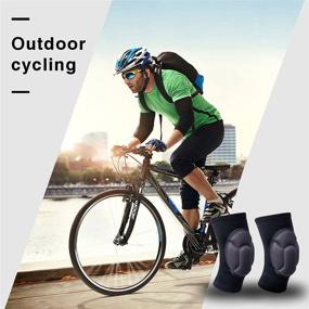 img 1 attached to 🦾 YiFuwan Protective Knee Pads: Thick Sponge Anti-Slip Knee Sleeve for Enhanced Collision Avoidance and Breathability - 2PCS