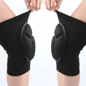 img 4 attached to 🦾 YiFuwan Protective Knee Pads: Thick Sponge Anti-Slip Knee Sleeve for Enhanced Collision Avoidance and Breathability - 2PCS