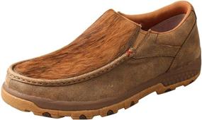 img 4 attached to CellStretch Twisted Men's Driving Shoes: Ultimate Comfort for Loafers & Slip-Ons