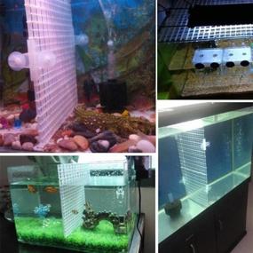 img 3 attached to 🐠 OBANGONG 6 Pcs Grid Divider Tray: Efficient Fish Tank Filter Tray and Aquarium Crate