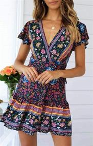 img 3 attached to ZESICA Womens Summer Bohemian Floral