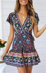 img 2 attached to ZESICA Womens Summer Bohemian Floral