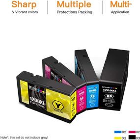 img 3 attached to 🖨️ E-Z Ink (TM) Compatible Ink Cartridge Replacement for Canon PGI-1200XL: Get the 9-Pack for Maxify Printers MB2720, MB2320, and More with 3 Black, 2 Cyan, 2 Magenta, and 2 Yellow