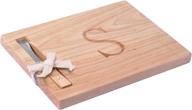 🧀 stylish monogram cheese board spreader - s initial for elegant serving логотип