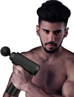 💪 kim carrey black deep tissue muscle massage gun - powerful percussion massager for athletes, promotes fascia tissue recovery - rechargeable & quiet logo