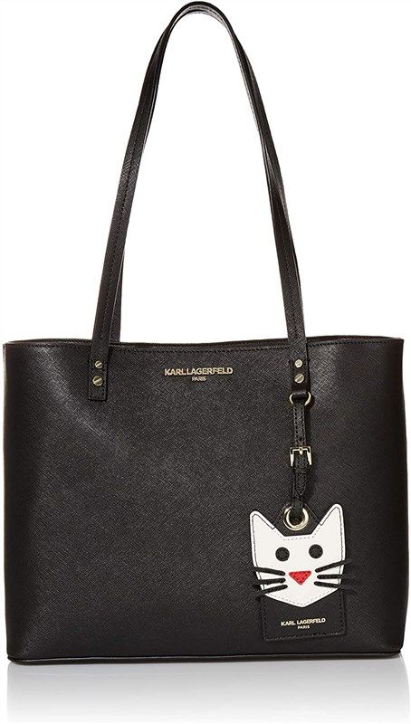 karl lagerfeld maybelle saffiano accented women's handbags & wallets in crossbody bags 标志
