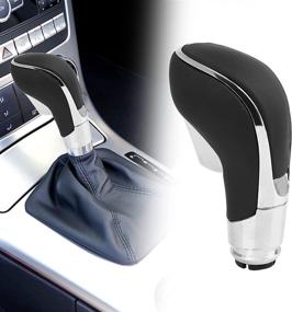 img 2 attached to 🚘 X AUTOHAUX Car Gear Shift Knob for Opel - Leatherette Plastic Stick Shifter Cover