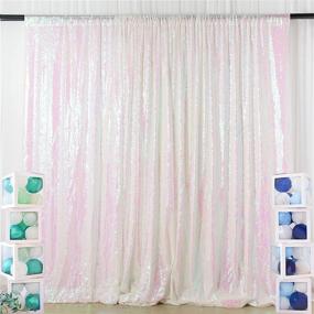 img 3 attached to ShiDianYi 4FTx6FT Transparent Backdrop Sequin Curtain