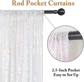 img 2 attached to ShiDianYi 4FTx6FT Transparent Backdrop Sequin Curtain