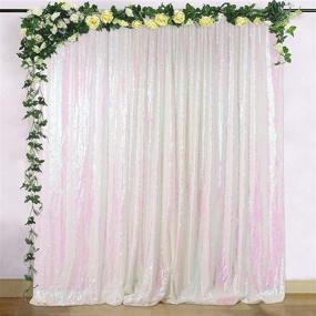 img 4 attached to ShiDianYi 4FTx6FT Transparent Backdrop Sequin Curtain