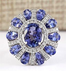 img 3 attached to Elegant Tanzanite Gemstone Cluster Engagement