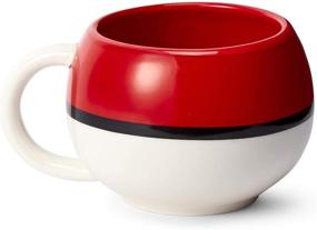 img 3 attached to 🔴 Official Pokemon Pokeball Molded Mug: Ceramic Cup for Hot Coffee, Tea, Cocoa – Novelty Drinking Container – Perfect for Home, Office, Parties – Licensed Nintendo Merchandise