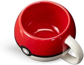 img 2 attached to 🔴 Official Pokemon Pokeball Molded Mug: Ceramic Cup for Hot Coffee, Tea, Cocoa – Novelty Drinking Container – Perfect for Home, Office, Parties – Licensed Nintendo Merchandise