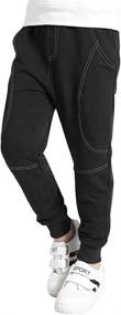 img 3 attached to KISBINI Athletic Sweatpant Trousers Camouflage Boys' Clothing