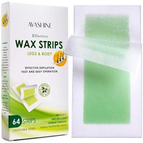 img 4 attached to Avashine Body Wax Strips: Complete Waxing Kit with 64 Strips