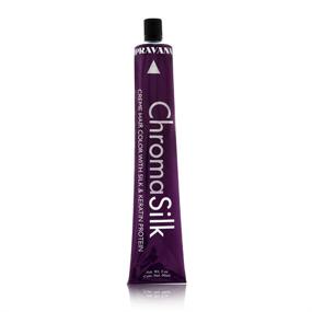 img 1 attached to Продукты ухода за волосами и краски для волос Pravana ChromaSilk с кератиновым протеином для золотистых волос.