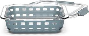 img 2 attached to 🍽️ Ello Duraglass Baking Dish: 8x8-2Qt Polar Grey - High-Quality Glass Bakeware for Perfect Cooking