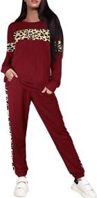 img 2 attached to 👖 Sipaya Colorblock Sweatsuit Sets: Stylish and Comfy 2-Piece Outfits for Women