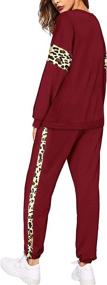 img 1 attached to 👖 Sipaya Colorblock Sweatsuit Sets: Stylish and Comfy 2-Piece Outfits for Women