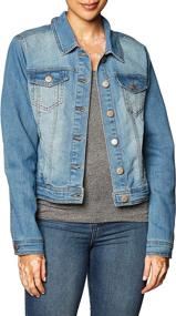 img 2 attached to 👑 Dollhouse Women's Queen Denim Jacket - Women's Coats, Jackets & Vests