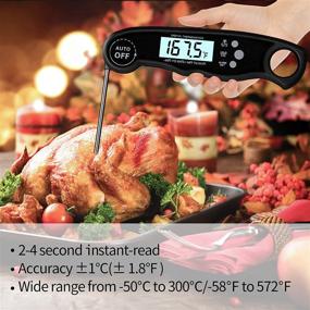 img 2 attached to GAISTEN Food Thermometer: Instant Read, Dual Probe, Perfect for Cooking, Grilling, Baking, and More!