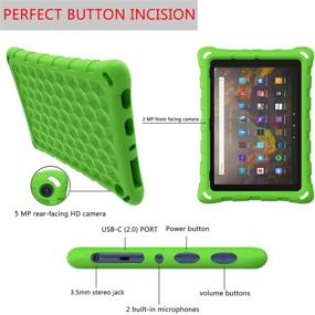 img 3 attached to 📱 New 2021 HD 10 Tablet Case - Compatible with All-New HD 10 Tablet and HD 10 Plus Tablet (11th Gen, 2021 Release) - Lightweight Shockproof Cover for HD 10 Tablet - Green