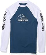 👕 quiksilver majolica boys' clothing - youth rashguard sleeve logo