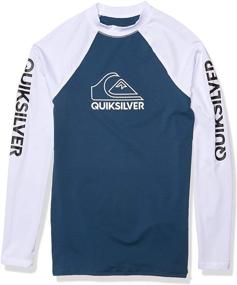 img 4 attached to 👕 Quiksilver Majolica Boys' Clothing - Youth Rashguard Sleeve