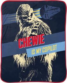 img 2 attached to Star Wars Han Solo Vehicle Stripe - 62 x 90 inches, Kids Bedding with Chewbacca - Fade Resistant & Super Soft Fleece - (Official Star Wars Product)