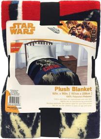 img 1 attached to Star Wars Han Solo Vehicle Stripe - 62 x 90 inches, Kids Bedding with Chewbacca - Fade Resistant & Super Soft Fleece - (Official Star Wars Product)