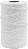 versatile 109 yard soft elastic cord rope - 3mm, 🧵 1/8 inch - ideal for homemade ear loops, sewing, and diy crafts logo